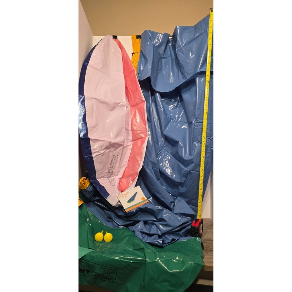 Splash Slide 10ft Unbranded Inflatable with beach ball.